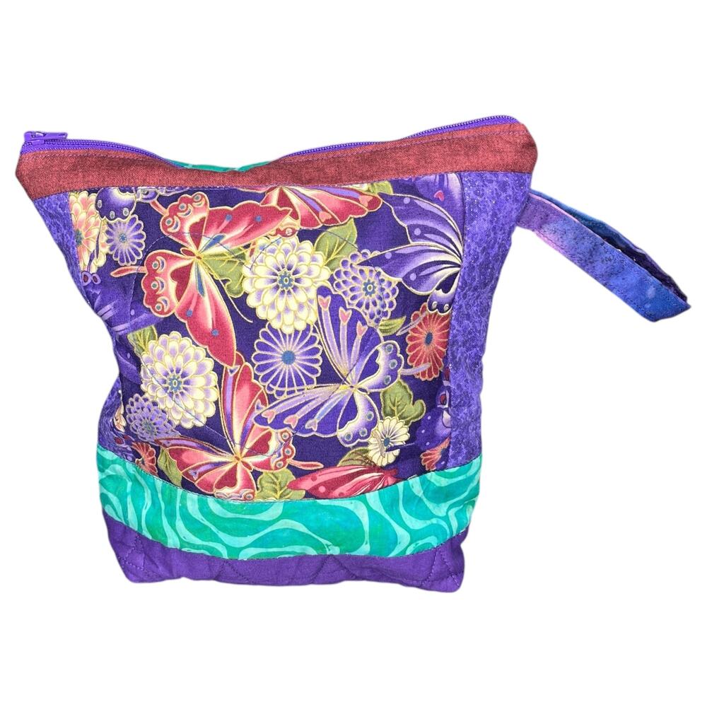 Texas Textiles Retreat Boxy Zipper Pouch Knitting Project Arts & Crafts